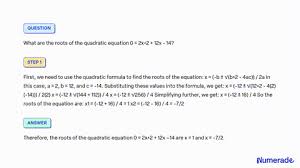 Roots Of The Polynomial Equation X