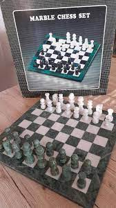 marble chess set schachspiel in
