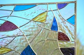 Buy Modern Stained Glass Panel Leaded