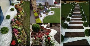 wonderful landscaping ideas with white