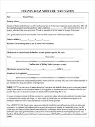free 9 30 day notice forms in pdf ms