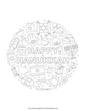To print out your hanukkah coloring page, just click on the image you want to view and print the larger picture on the next page. Hanukkah Coloring Pages Free Printable Pdf From Primarygames