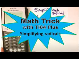 Math Trick Algebra With Ti 84 Plus