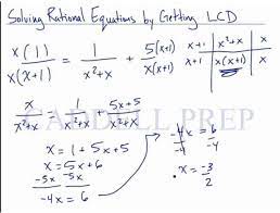 learn how to solve rational equations