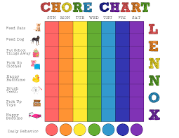 Free Printable Weekly Chore Chart For Kids Clip Art Library