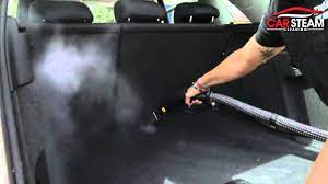car carpet cleaning with steam vapour