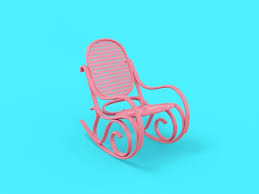 Single Color Retro Rocking Chair