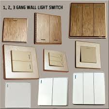 Wall Light Switch 1 2 3 Gang Plastic