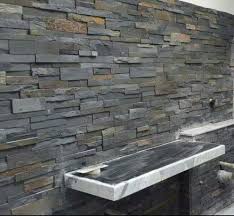 Slate Stone Wall Stacking Thickness