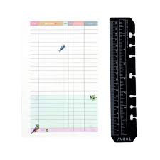 A5 Refill And Ruler Marker Personal Finances Home Expenses