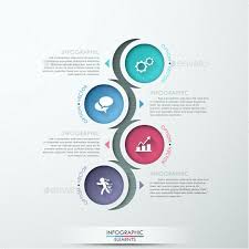Vector Circle Process Template Infographic Template For