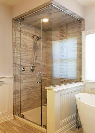 Barn Door Style Sliding Glass Shower