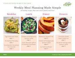 Instant Downloadphotoshop Template For A Freebie Meal Planning And