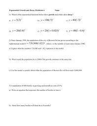 Exponential Equations Practice With