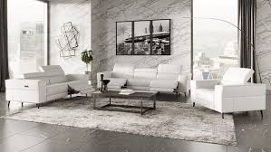 modern white leather sofa w