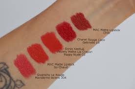 red lipsticks for olive skin