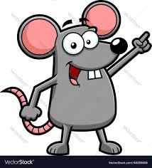 funny mouse cartoon character pointing
