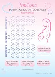 Fembona Schwangerschaftskalender Schwangerschaft Pinterest