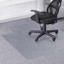 clear pvc carpet office chair mat