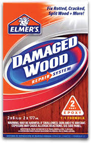 How to fix rotten wood with epoxy wood filler. Elmer S E761q E761l Wood Repair System 6 Oz White Wood Glues Amazon Com