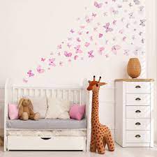 Erfly Wall Decal Watercolour Room