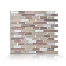 Distressed kitchen table in corner room styles. Smart Tiles Muretto Durango Beige 10 20 In W X 9 10 In H Peel And Stick Self Adhesive Decorative Mosaic Wall Tile Backsplash Sm1053 1 The Home Depot