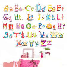 26 Letters Alphabet Animal Wall Sticker