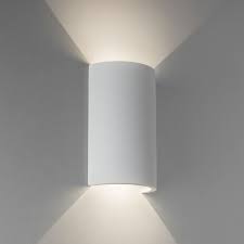 curved ceramic led wall light 2 sizes