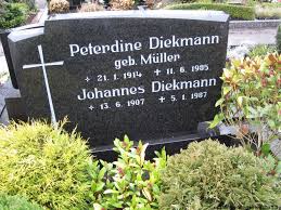 Grab von Johannes Diekmann (13.06.1907-05.01.1987), Friedhof ...