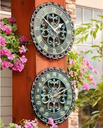 outdoor clock and thermometer ideas