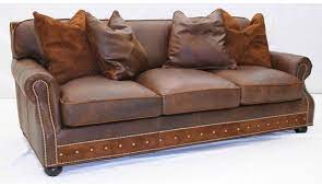 American Made Comfortable Leather Sofa
