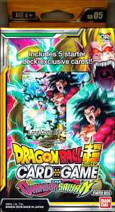 Plus tons more bandai toys dold here Dragon Ball Super Card Game Dbs Sd05 Series 4 Starter Deck The Crimson Saiyan Bandai Dragon Ball Super Dragon Ball Super Starter Decks Collector S Cache