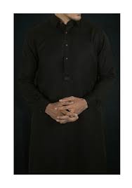Shalwar Kameez Front Design Black