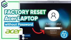 factory reset acer laptop without