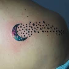 best moon and stars tattoo ideas