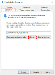 la carpeta descargas en windows 10