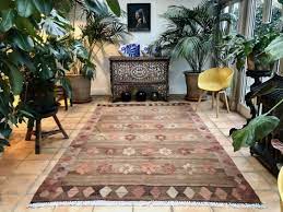 vine turkish kilim rug handwoven