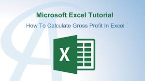 how to calculate gross profit in excel