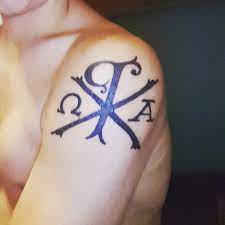 There are various designs of cross tattoo itself. 50 Chi Rho Tattoo Designs And Meanings 2021 Spiritustattoo Com