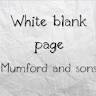 White Blank Page