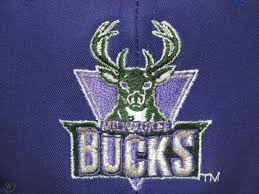 The bucks add two colors to their logo scheme in their 25th season, purple and silver. Milwaukee Bucks Snapback Hat Vintage Ajd Cap Old School Embroider Logo 80s 90s 1730929022