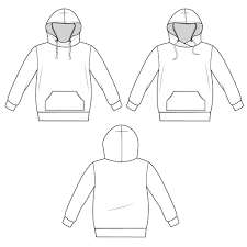 How to draw a hoodie. Hoodie Ss06 Brindille Twig
