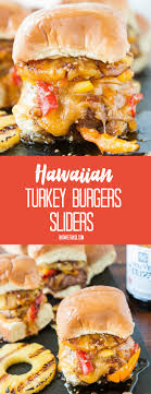 hawaiian turkey burgers sliders oh