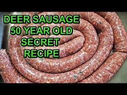 deer sausage 50 year old secret recipe
