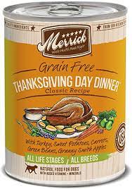 I keep a pile of cellophane bags and raffia all set, to connect 'em up and give them out. Amazon Com Merrick Classic Grain Free Thanksgiving Day Dinner Wet Dog Food 13 2 Oz Case Of 12 Cans Pet Supplies