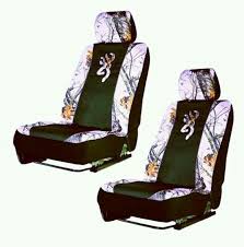 Snow Camo And Browning Truck Seat