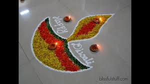Diwali Special Diya Rangoli Design With Marigold Flowers How To Make Rangoli With Flowers V