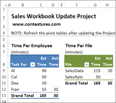how to track excel project tasks time