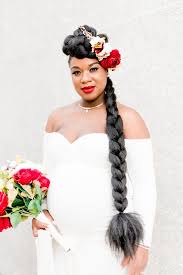 We can't talk about black hairstyles without tossing regal black bride hairdos. Bridal Hairstyle Inspiration For Black Women Popsugar Beauty
