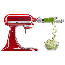 Kitchenaid attachments make meal prep a breeze, whether you are planning a veggie casserole, homemade pasta dish or for use with your kitchenaid pro, artisan or classic stand mixer, these. Kitchenaid 5 Blade Spiralizer With Peel Core And Slice Stand Mixer Attachment Bed Bath Beyond